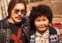 John with mother Rachael